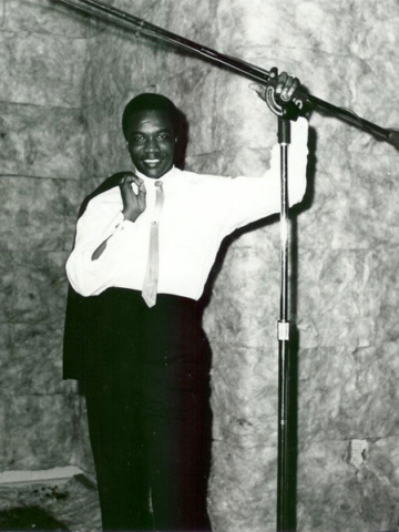 Ernie Hines at Recording Studio in Baton Rouge, LA July 1966